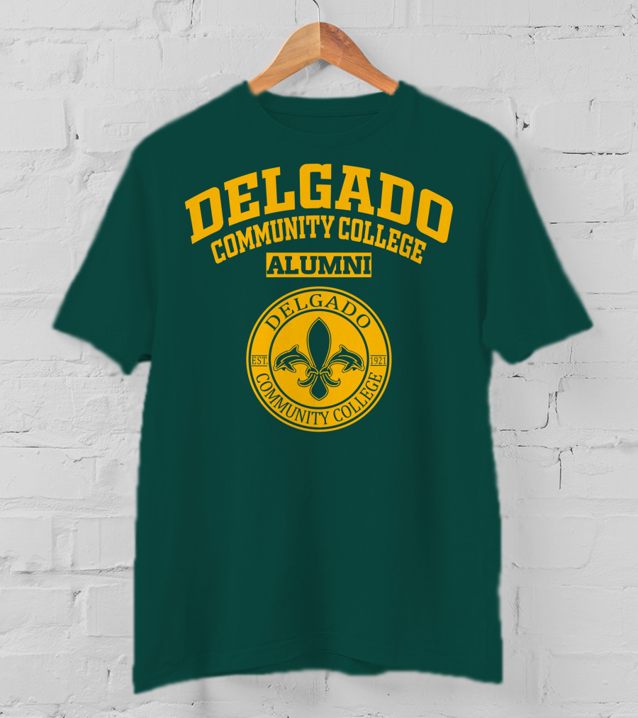 Delgado Community College Alumni EST. 1921 Fleur-de-lis T-Shirt