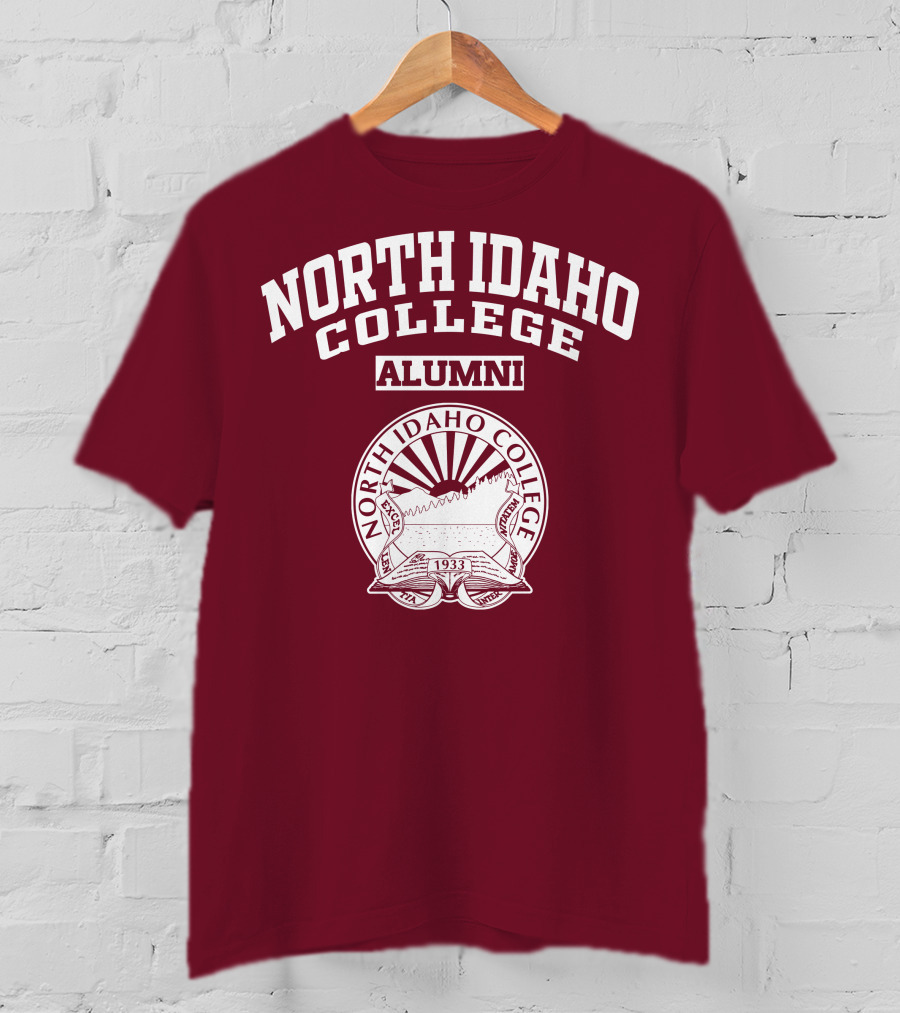North Idaho College Alumni Est. 1933 Seal Emblem T-Shirt