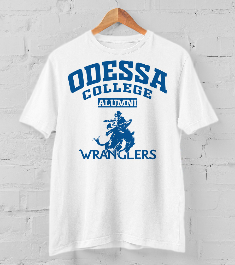 Odessa College Alumni Wranglers Cowboy Rider T-Shirt