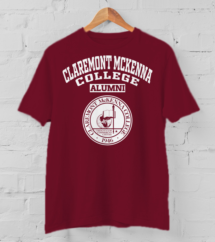Claremont Mckenna College Alumni Crescit Cum Commercio Civitas 1946 T-Shirt