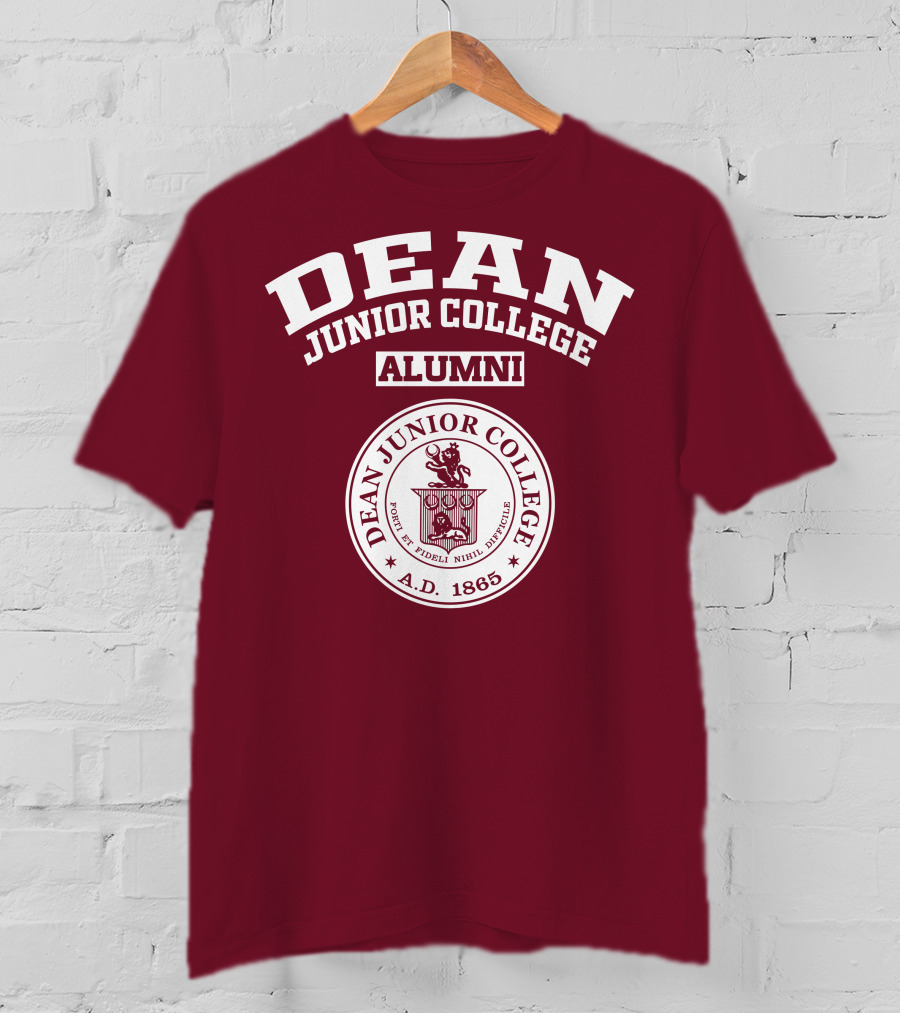 Dean Junior College Alumni Seal A.D. 1865 T-Shirt