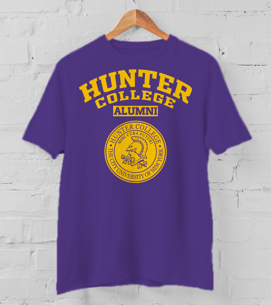 Hunter College Alumni Mihi Cura Futuri Seal The City University Of New York T-Shirt