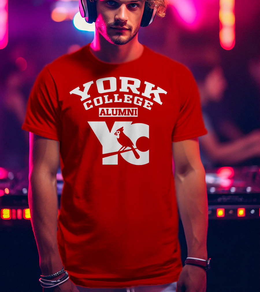 York College Alumni YC Cardinal T-Shirt