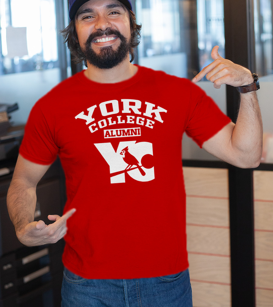York College Alumni YC Cardinal T-Shirt