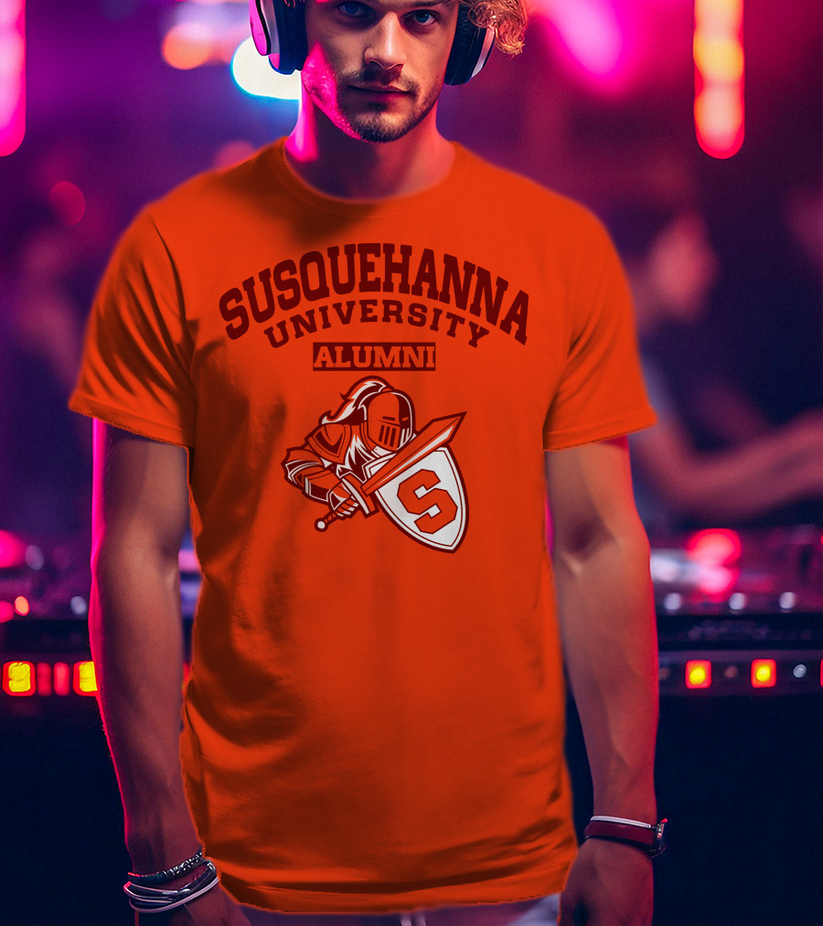Susquehanna University Alumni Knight Shield S T-Shirt