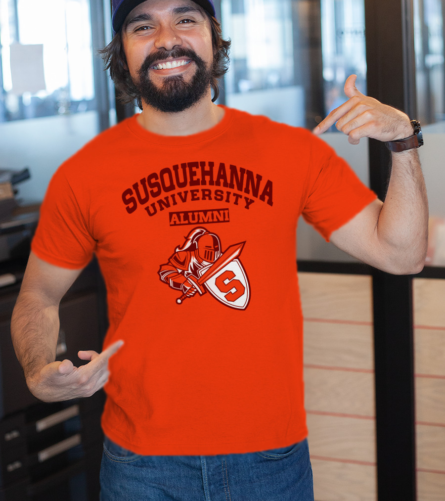 Susquehanna University Alumni Knight Shield S T-Shirt