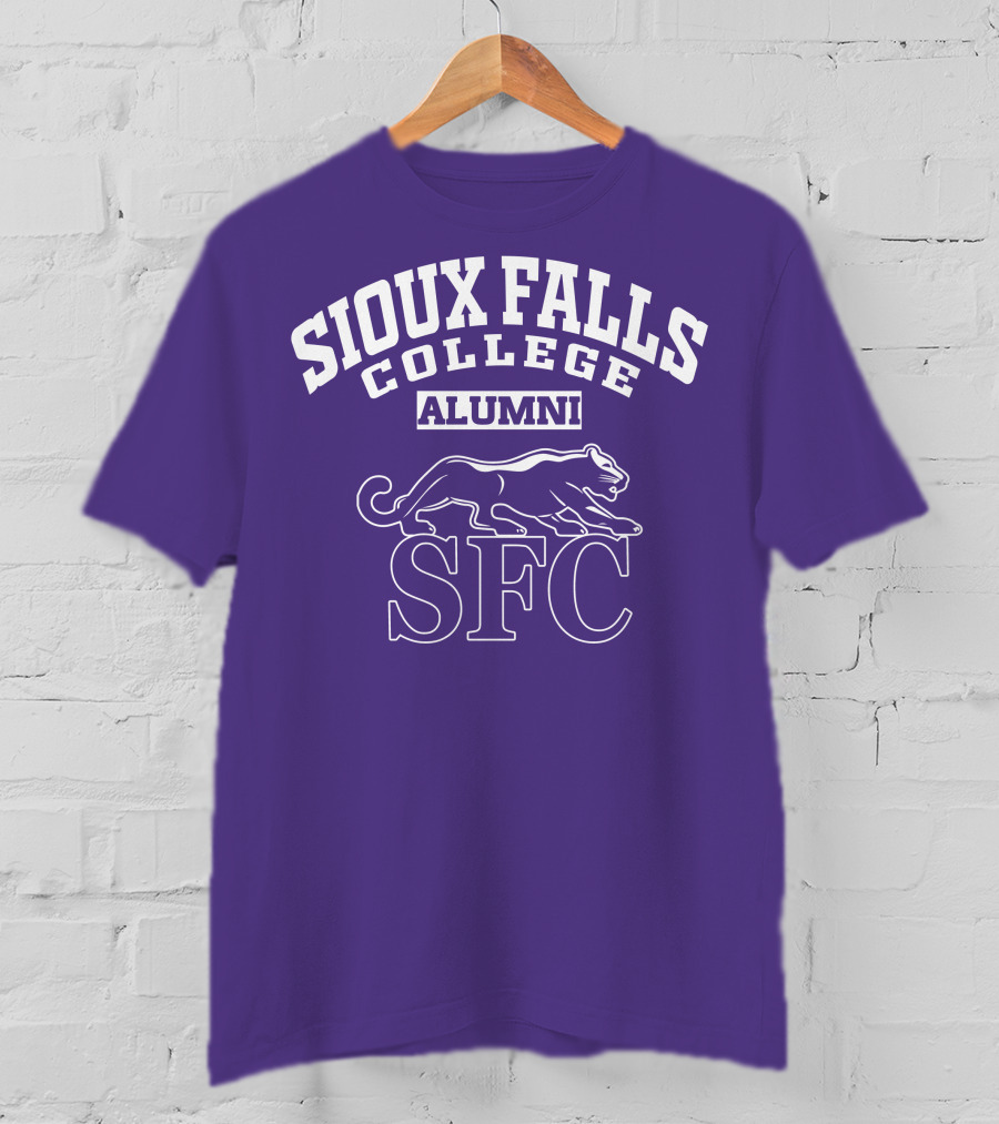 Sioux Falls College Alumni SFC Panther Purple T-Shirt