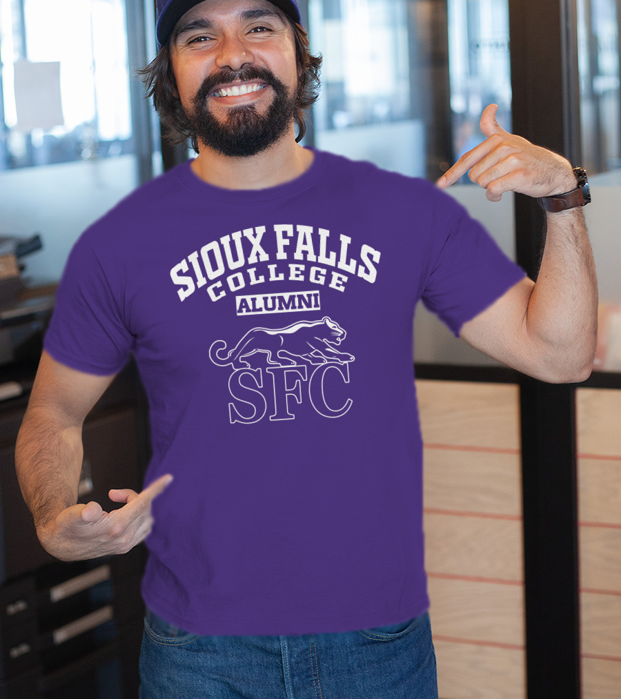 Sioux Falls College Alumni SFC Panther Purple T-Shirt