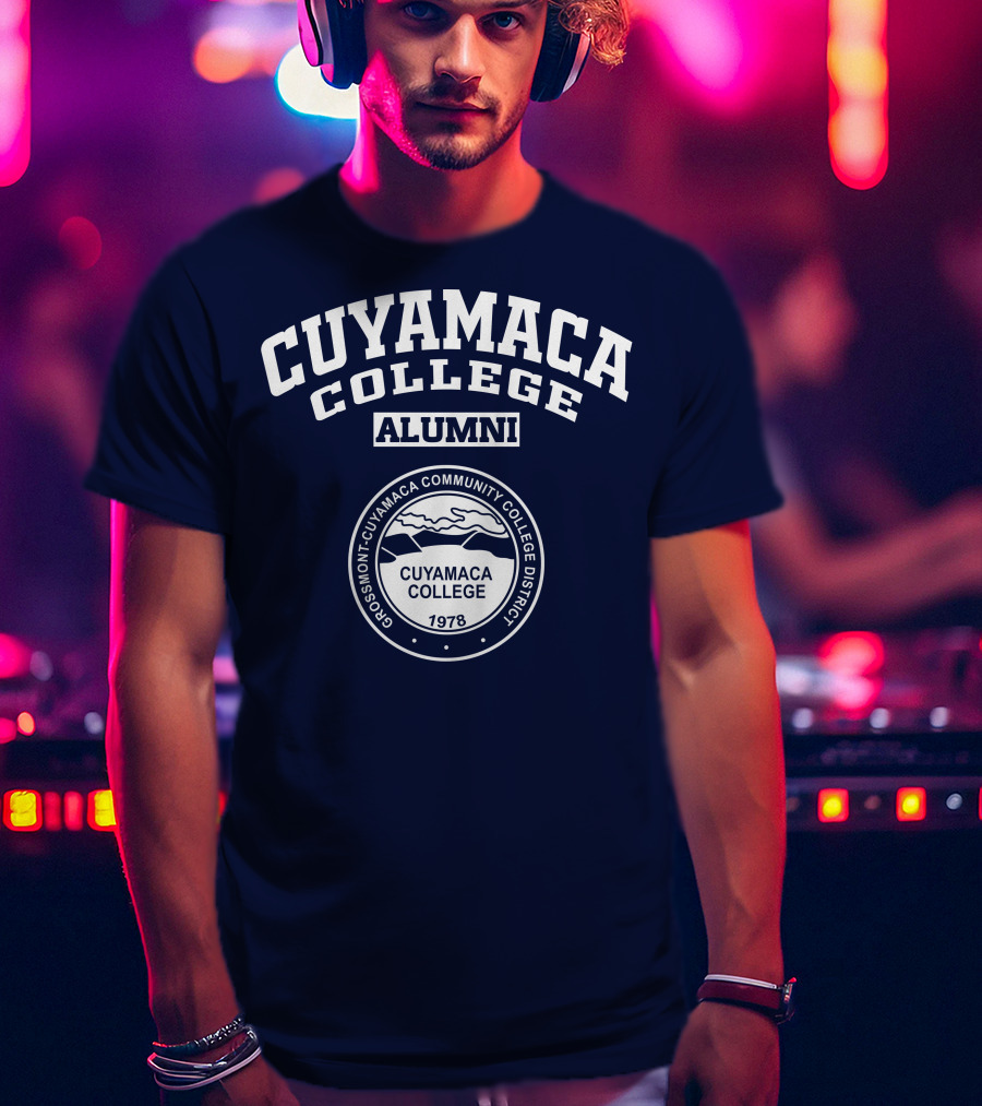 Cuyamaca College Alumni Grossmont-Cuyamaca Community College District 1978 T-Shirt