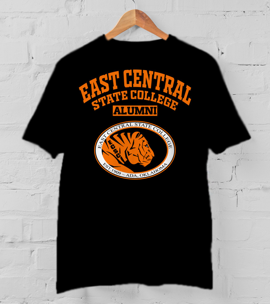 East Central State College Alumni Tiger Logo Est. 1909 Ada Oklahoma T-Shirt