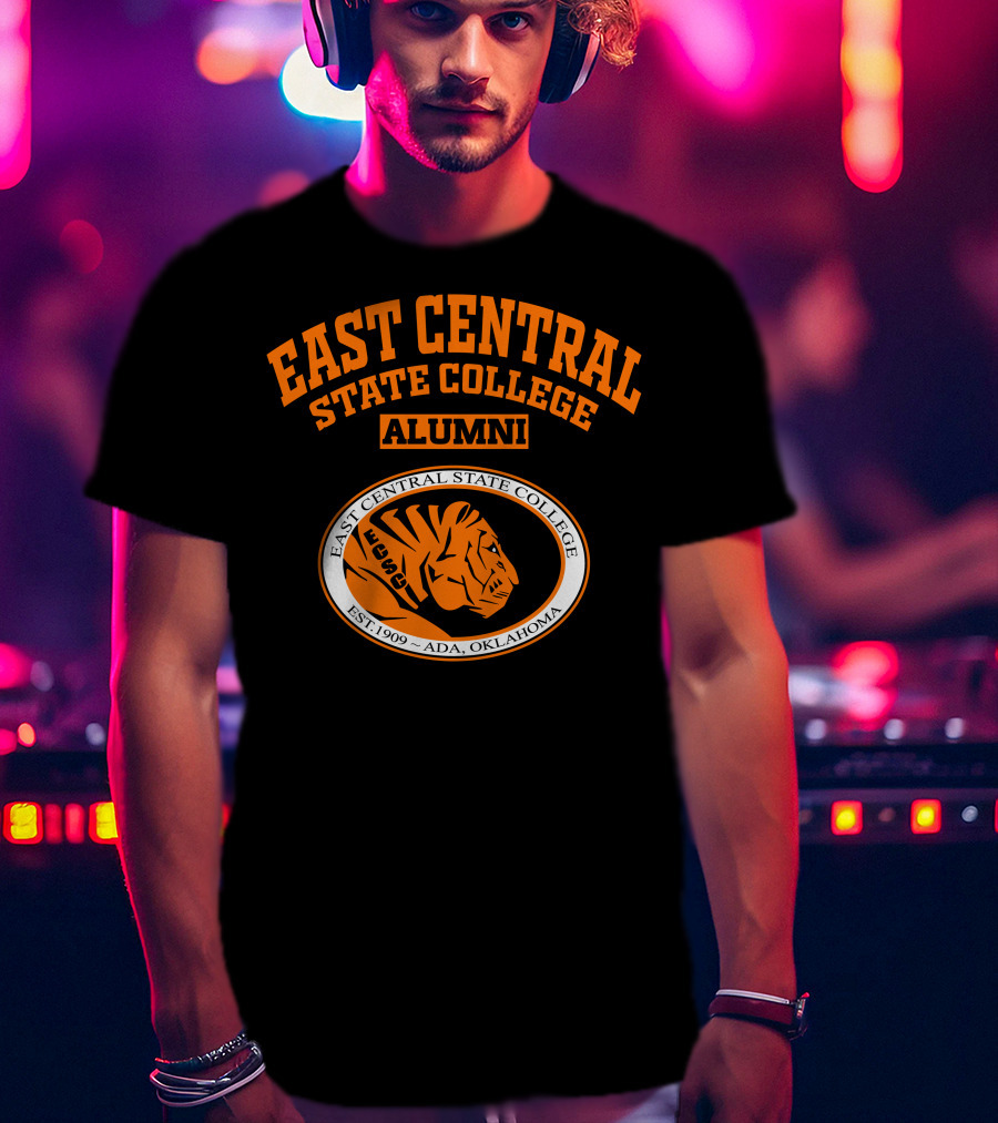 East Central State College Alumni Tiger Logo Est. 1909 Ada Oklahoma T-Shirt