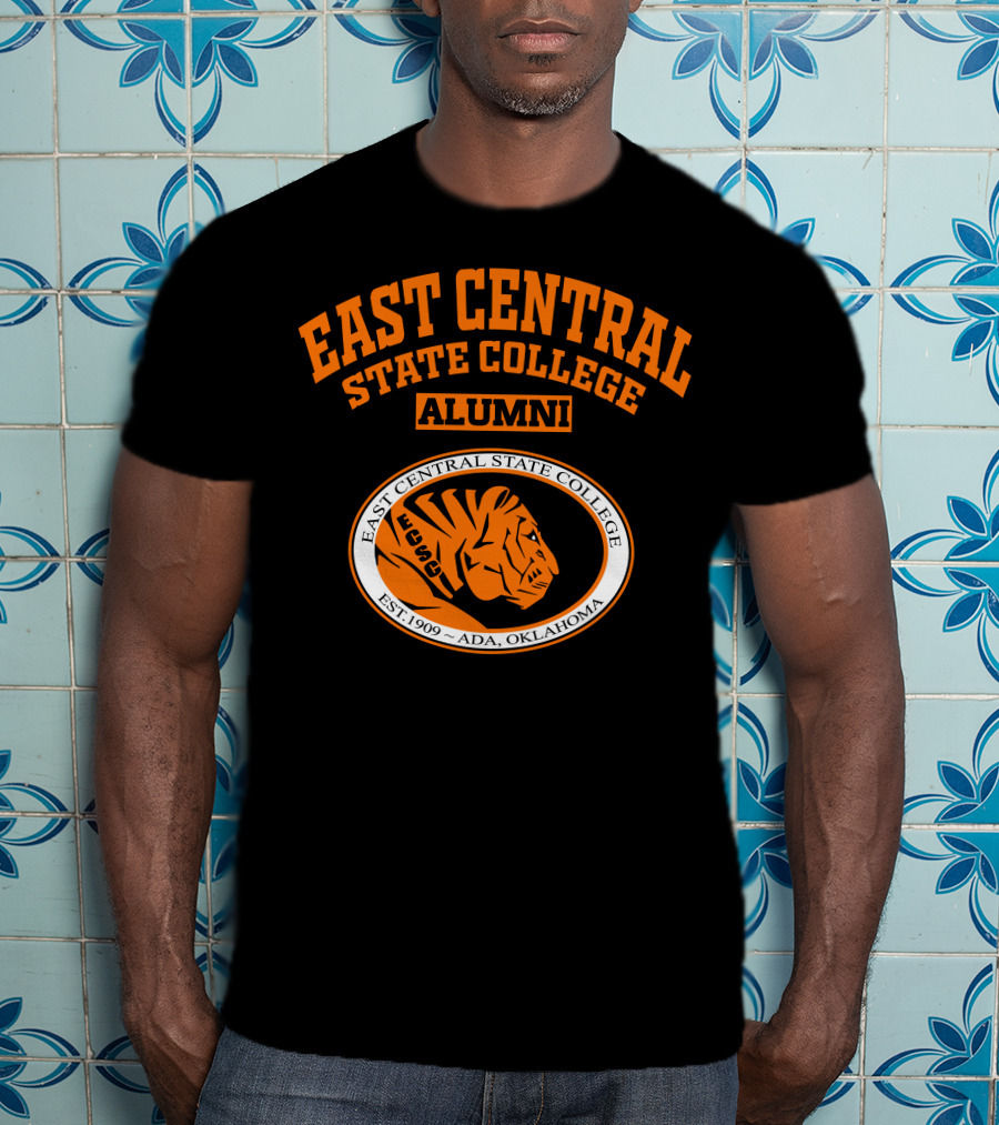 East Central State College Alumni Tiger Logo Est. 1909 Ada Oklahoma T-Shirt