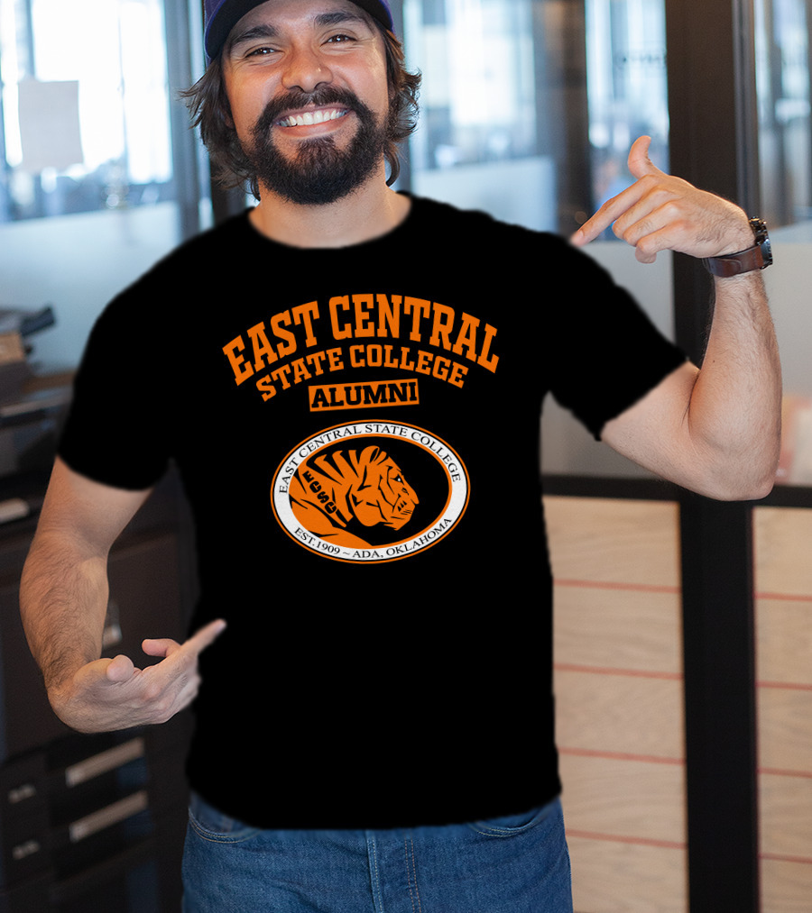 East Central State College Alumni Tiger Logo Est. 1909 Ada Oklahoma T-Shirt
