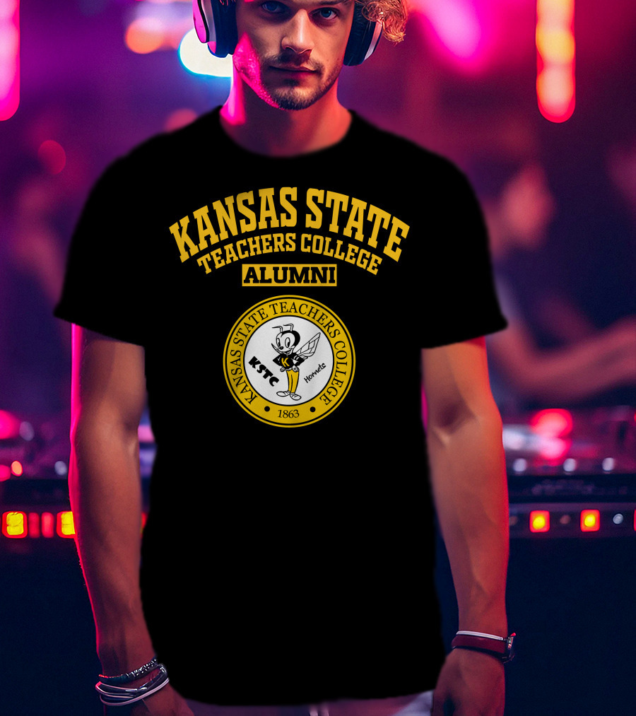 Kansas State Teachers College Alumni 1863 KSTC Hornet T-Shirt