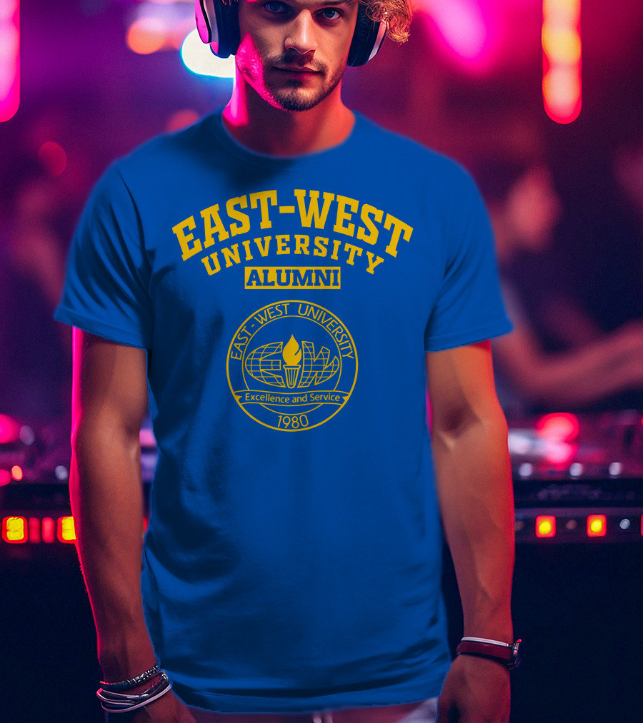 EAST–WEST UNIVERSITY ALUMNI EXCELLENCE AND SERVICE 1980 T-Shirt