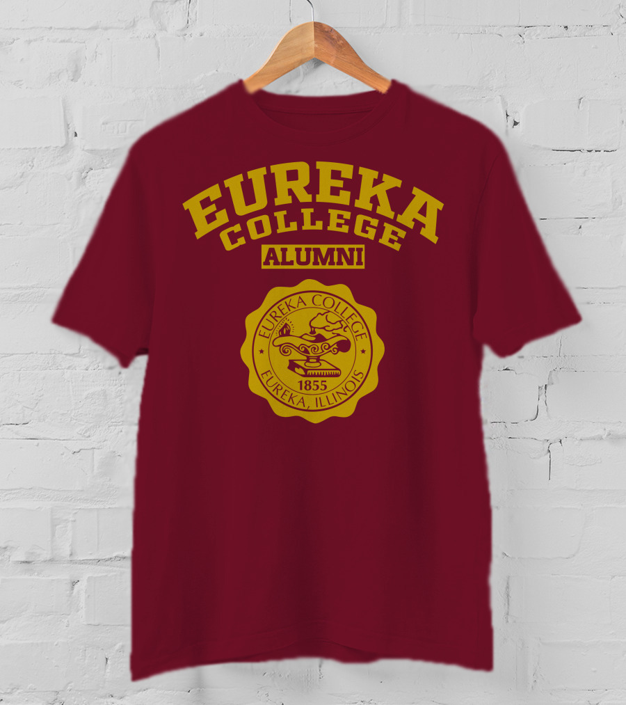 Eureka College Alumni Seal 1855 Eureka Illinois T-Shirt