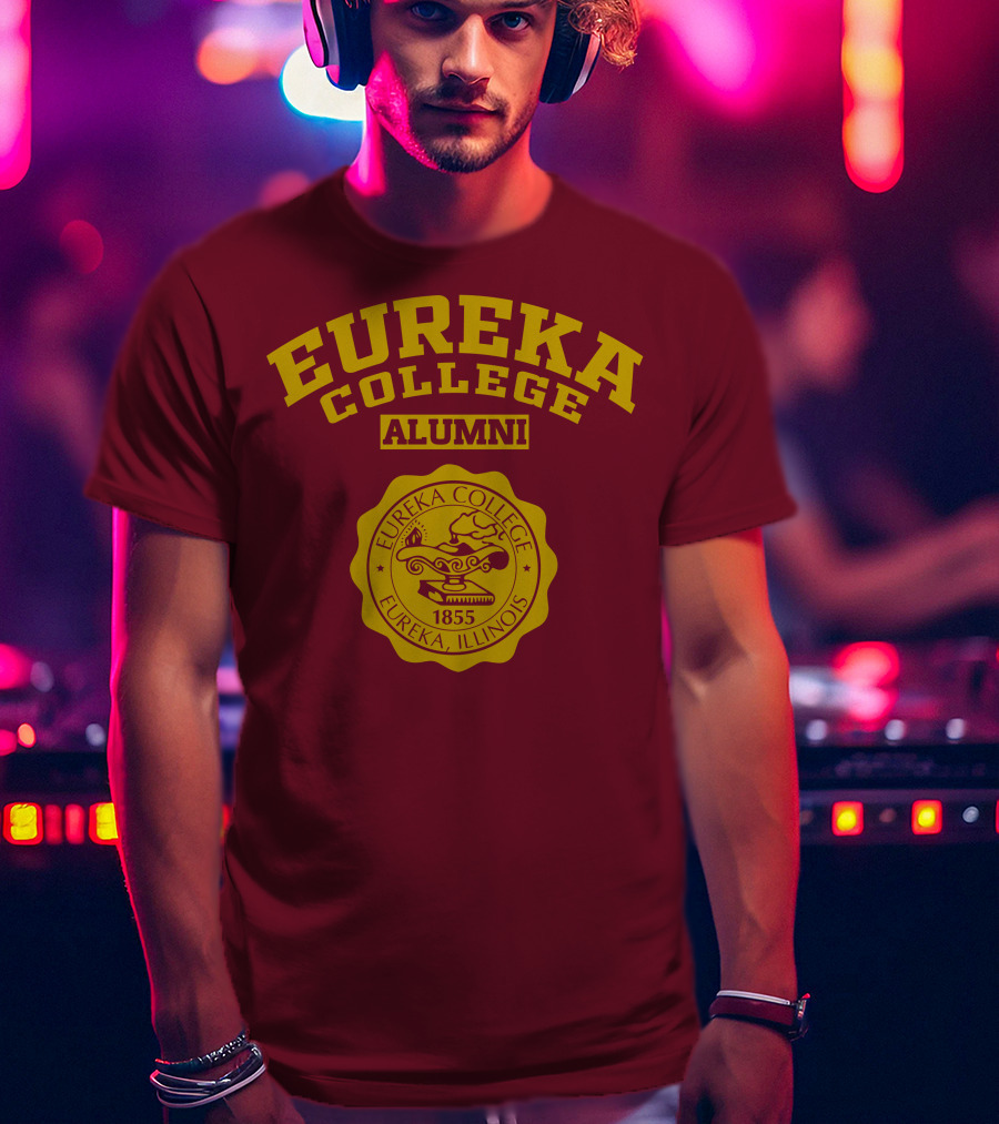 Eureka College Alumni Seal 1855 Eureka Illinois T-Shirt