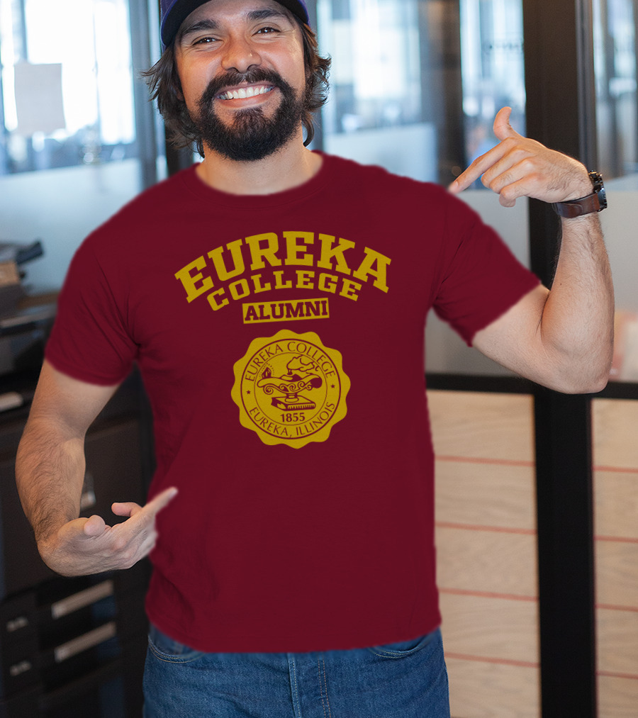 Eureka College Alumni Seal 1855 Eureka Illinois T-Shirt