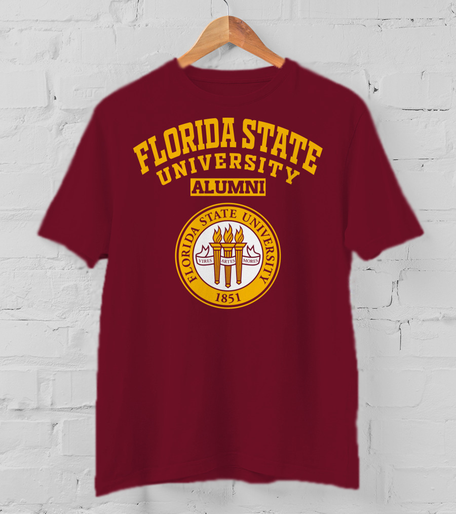 Florida State University Alumni 1851 Vires Artes Mores T-Shirt