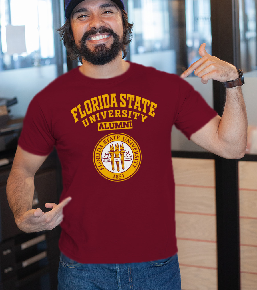 Florida State University Alumni 1851 Vires Artes Mores T-Shirt