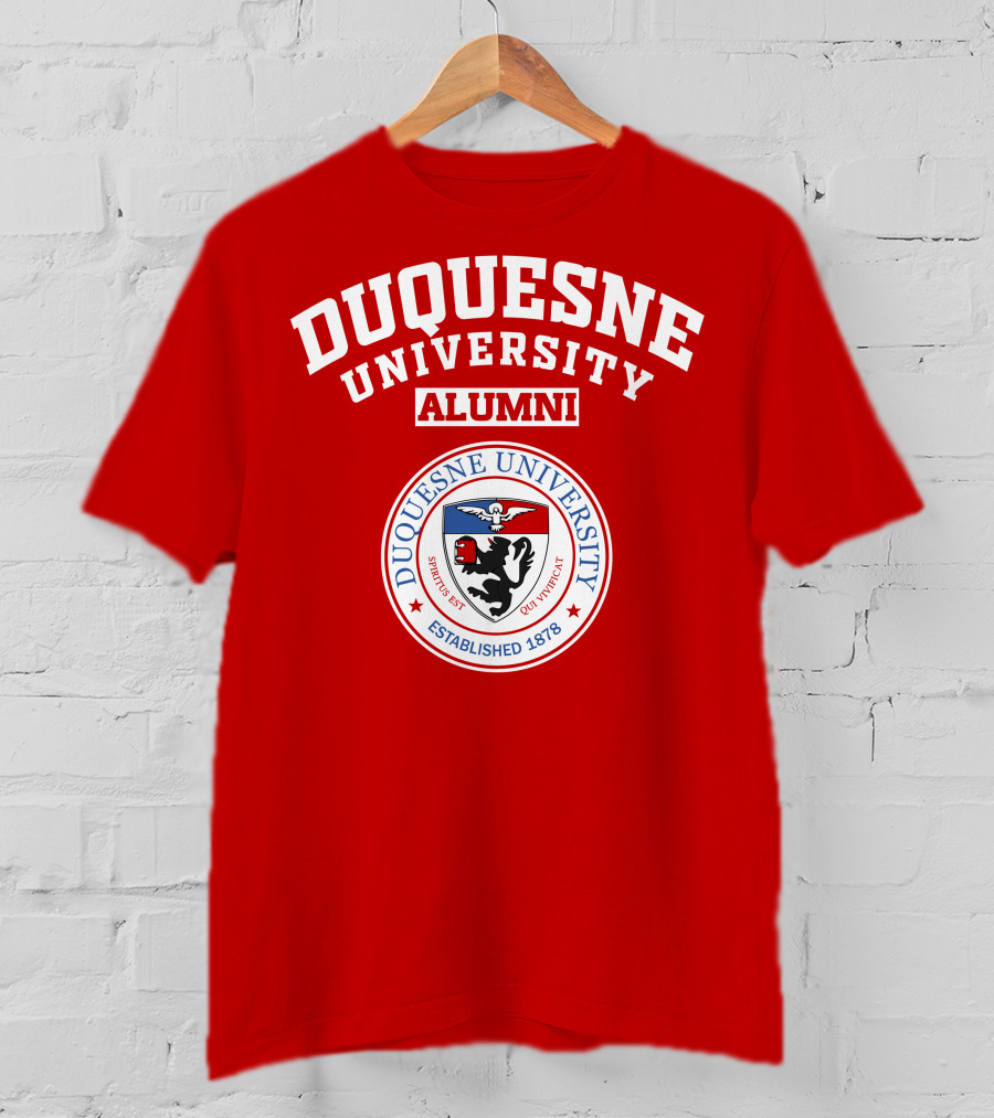 Duquesne University Alumni Spiritus Est Quit Vicit Established 1878 T-Shirt