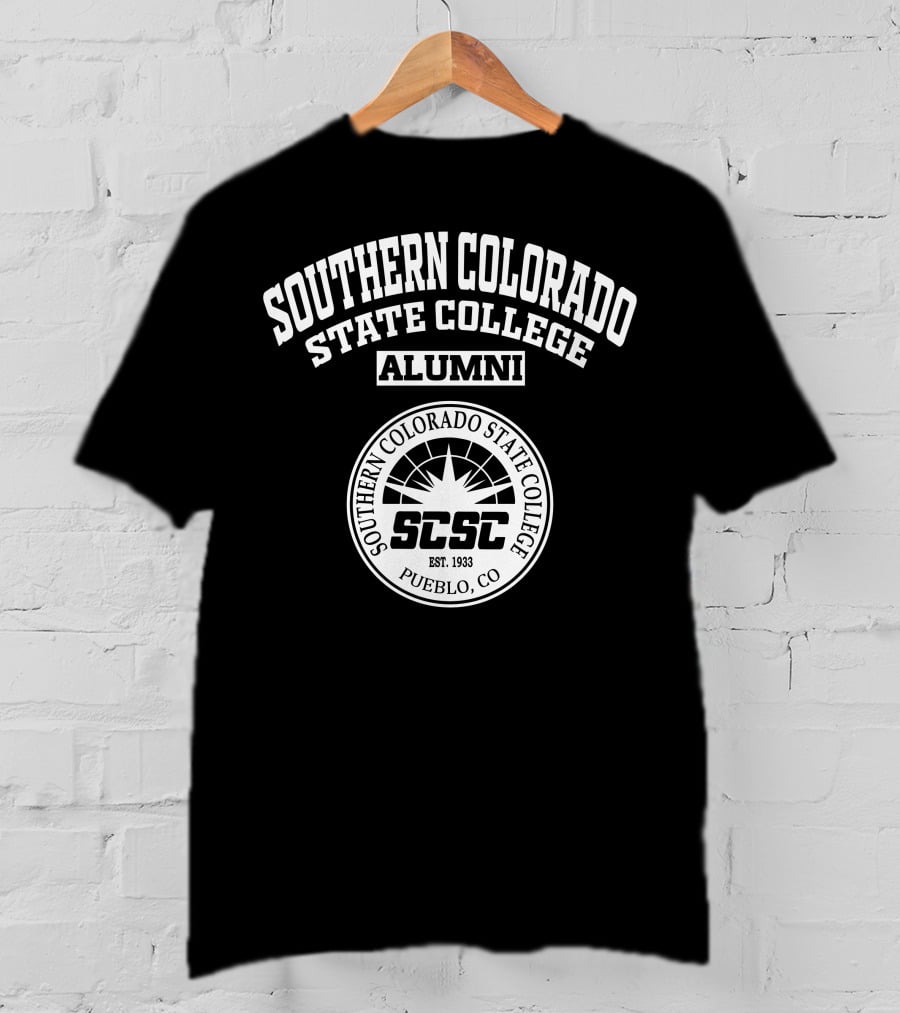 Southern Colorado State College Alumni SCSC Est. 1933 Pueblo CO T-Shirt
