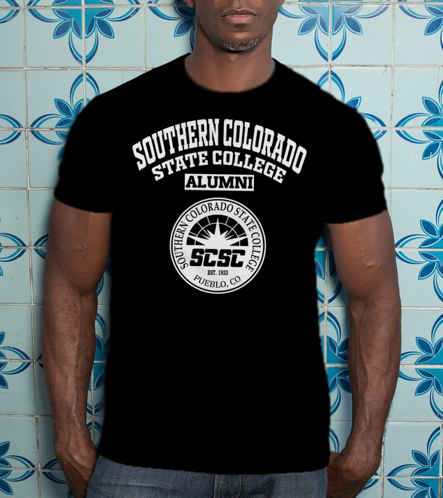 Southern Colorado State College Alumni SCSC Est. 1933 Pueblo CO T-Shirt