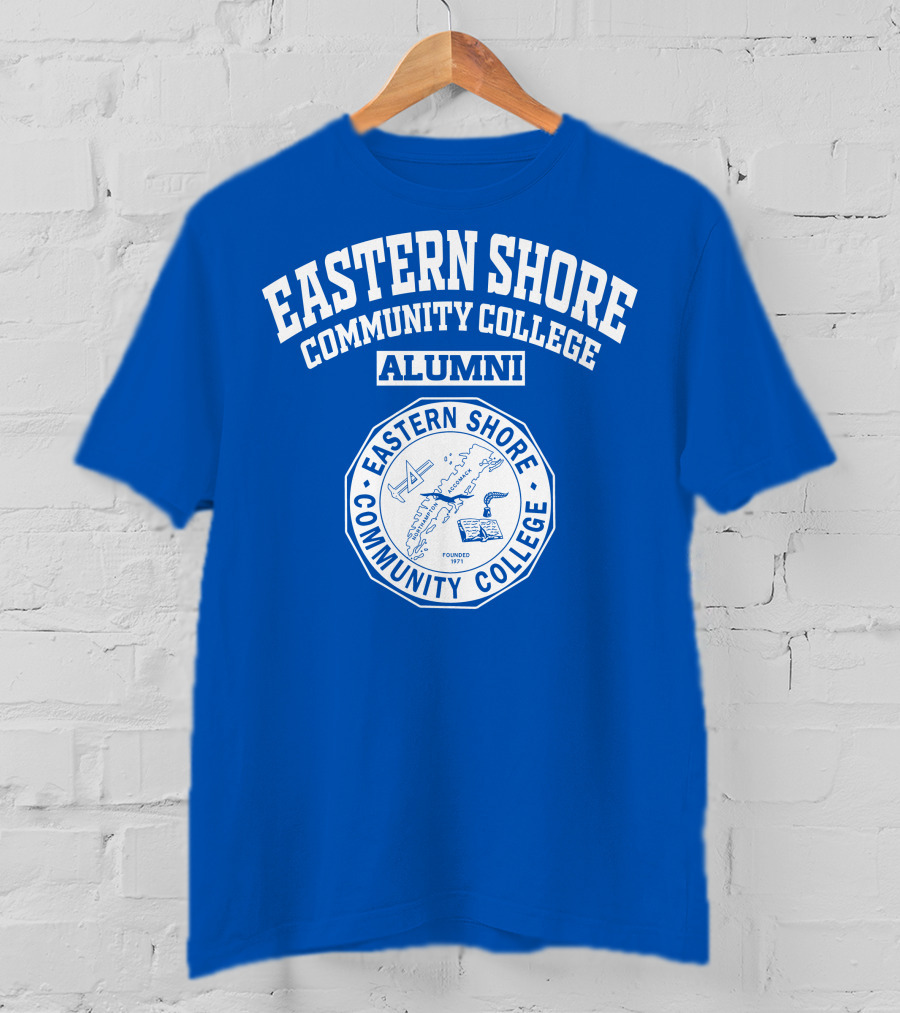 Eastern Shore Community College Alumni Seal Founded 1971 Marine Navigation And Technology T-Shirt