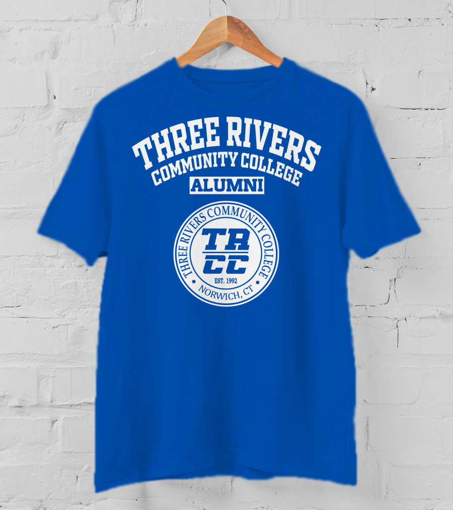 Three Rivers Community College Alumni TRCC Est. 1992 Norwich CT T-Shirt