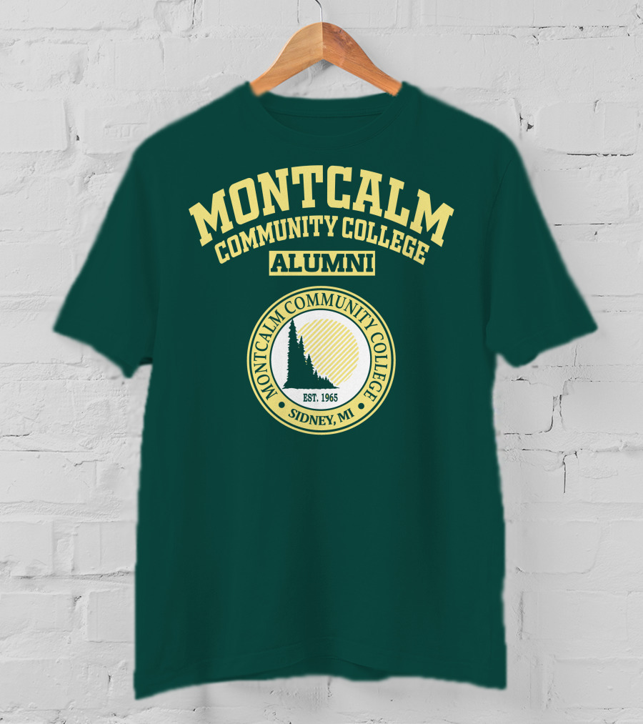 Montcalm Community College Alumni Est. 1965 Sidney MI T-Shirt