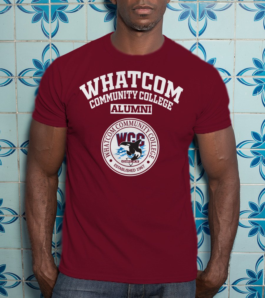 Whatcom Community College Alumni WCC Orcas Established 1967 T-Shirt
