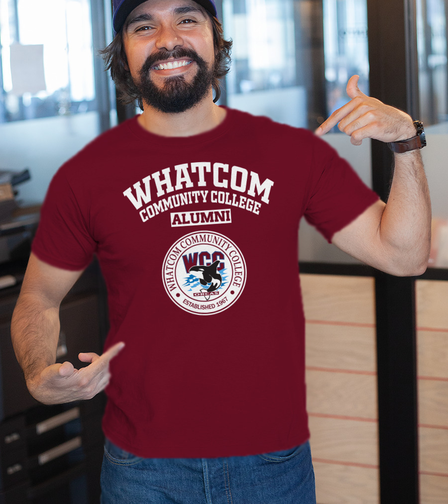 Whatcom Community College Alumni WCC Orcas Established 1967 T-Shirt