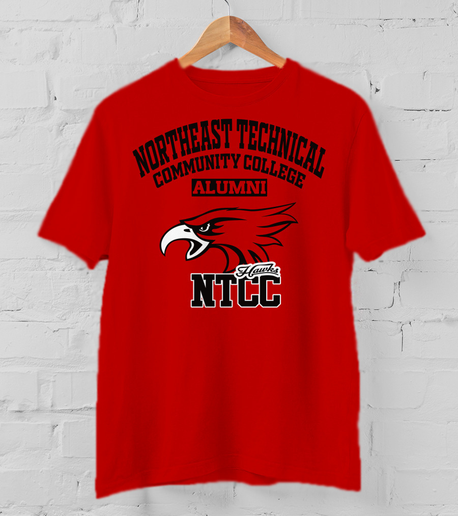 Northeast Technical Community College Alumni NTCC Hawks T-Shirt