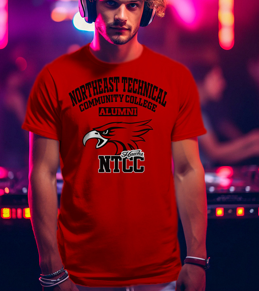 Northeast Technical Community College Alumni NTCC Hawks T-Shirt