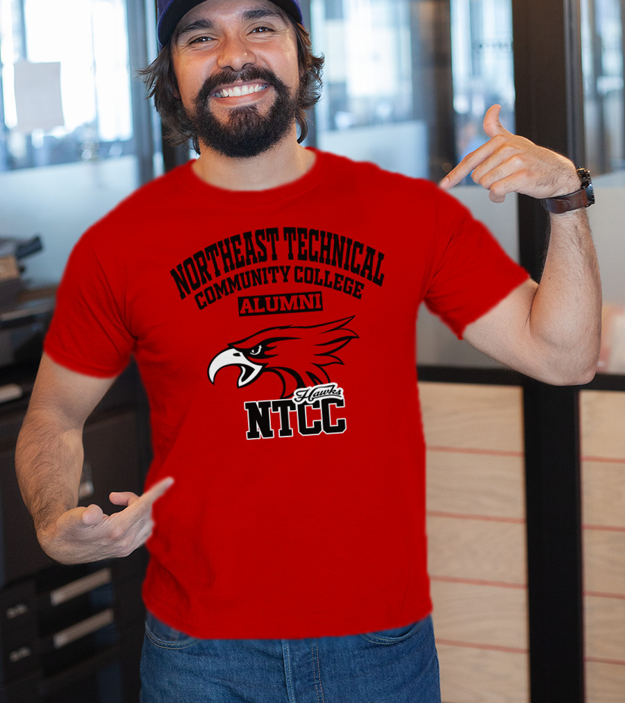 Northeast Technical Community College Alumni NTCC Hawks T-Shirt