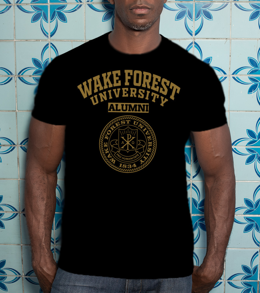 Wake Forest University Alumni 1834 Pro Humanitate Seal T-Shirt