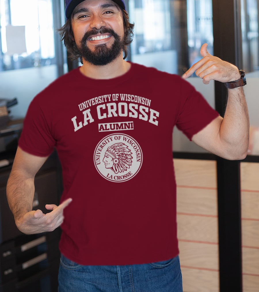 University Of Wisconsin La Crosse Alumni Indian Head T-Shirt