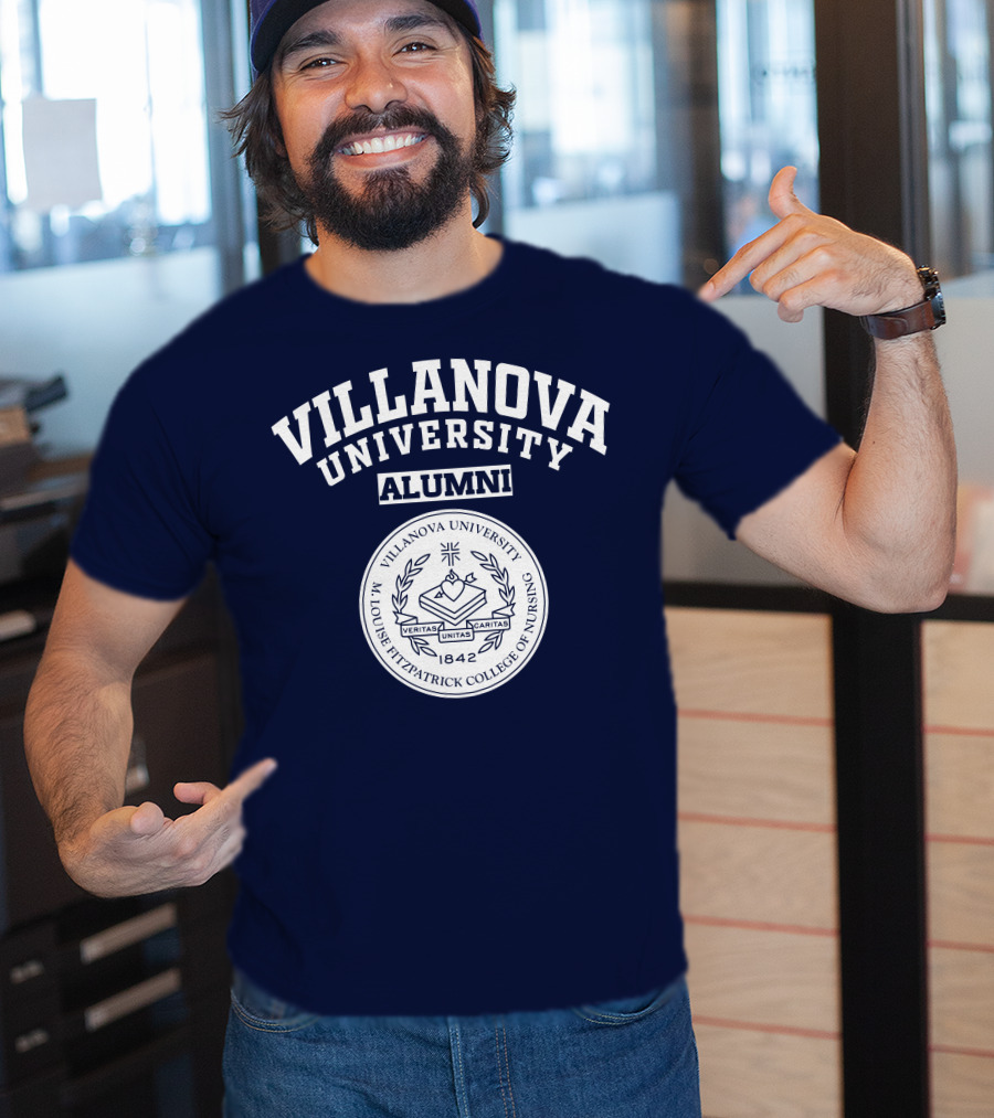 Villanova University Alumni M. Louise Fitzpatrick College Of Nursing 1842 Veritas Unitas Caritas T-Shirt