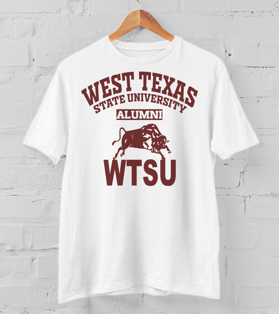 West Texas State University Alumni WTSU Bull T-Shirt