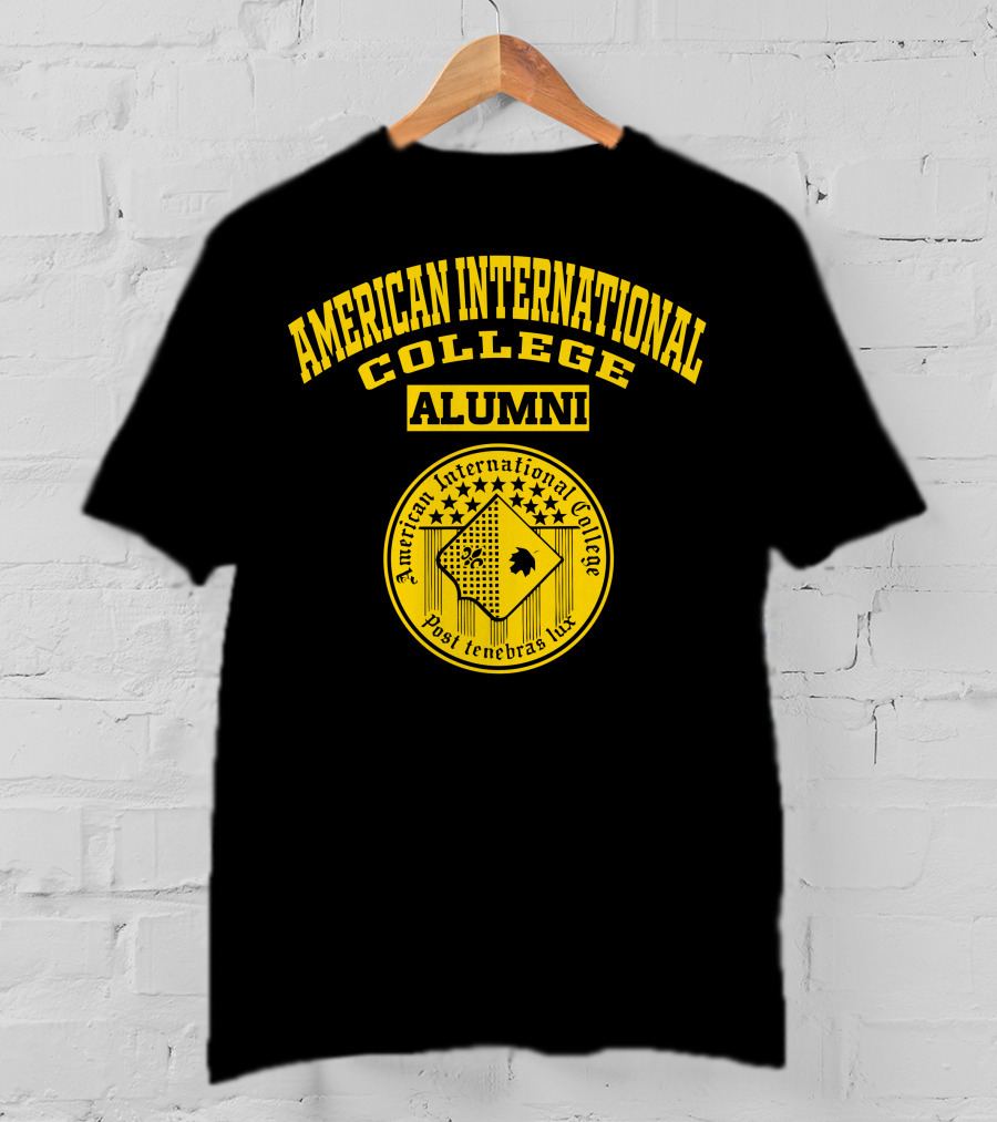 American International College Alumni Post Tenebras Lux T-Shirt