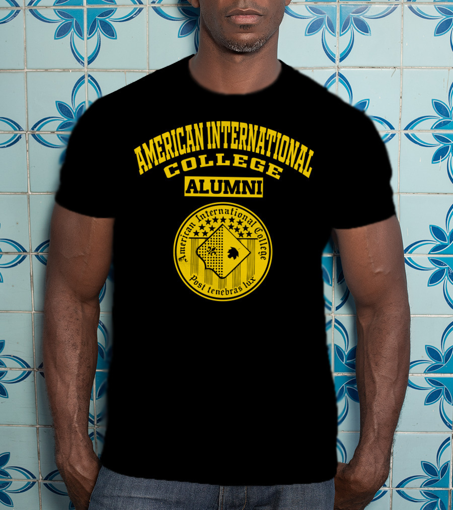 American International College Alumni Post Tenebras Lux T-Shirt
