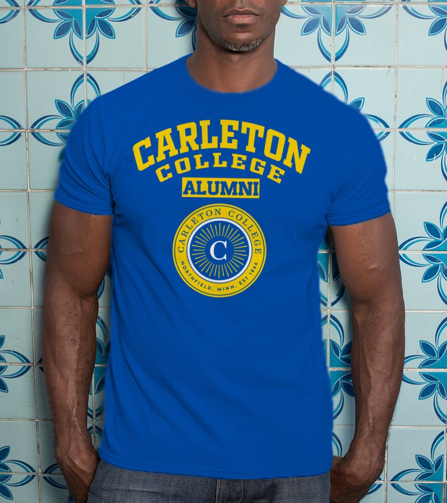 Carleton College Alumni Northfield Minnesota Est 1866 C Emblem T-Shirt