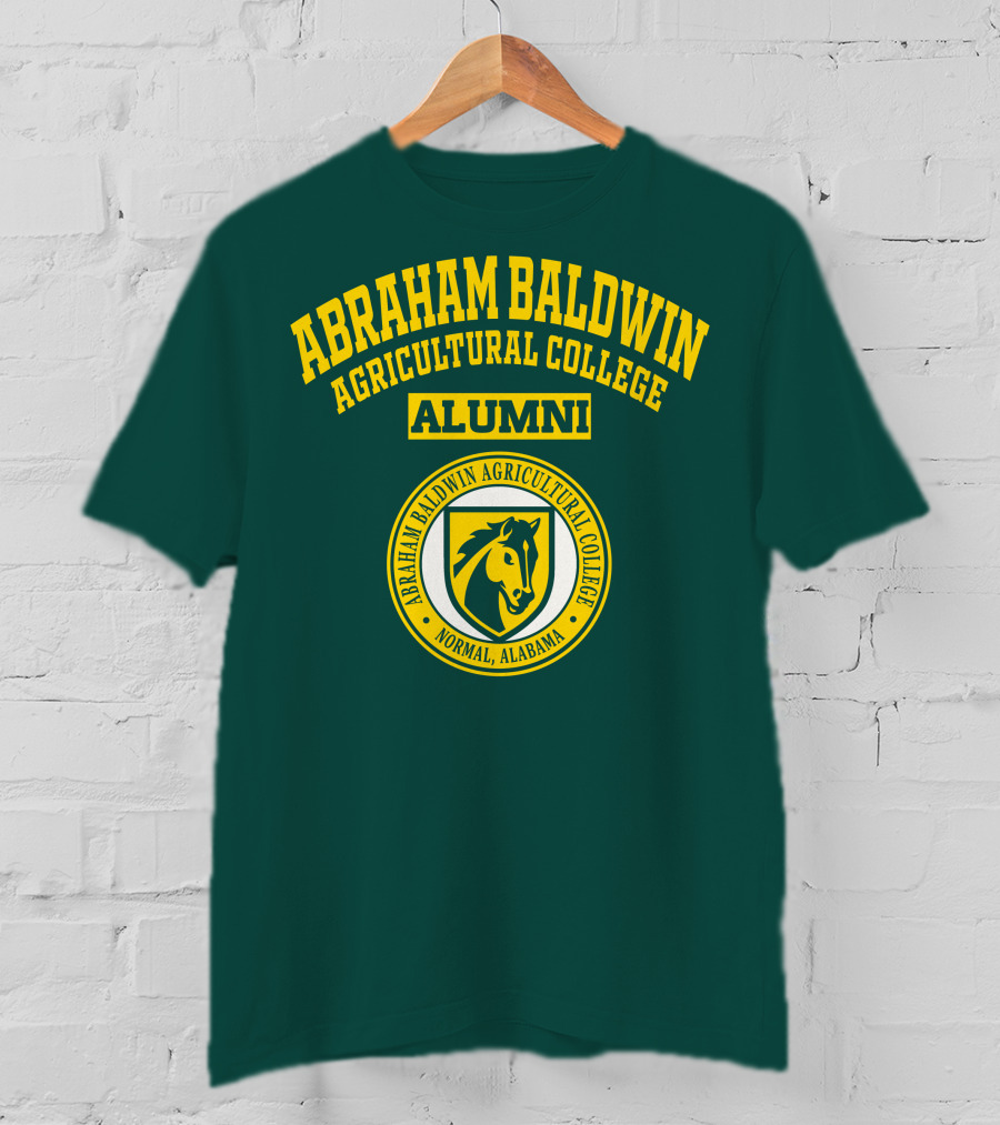 Abraham Baldwin Agricultural College Alumni Normal Alabama Horse Emblem T-Shirt