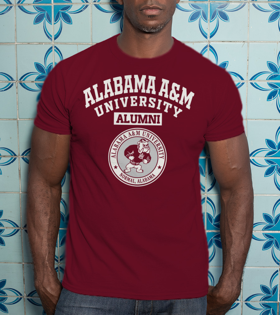 Alabama A&M University Alumni Logo Bulldog Normal Alabama T-Shirt