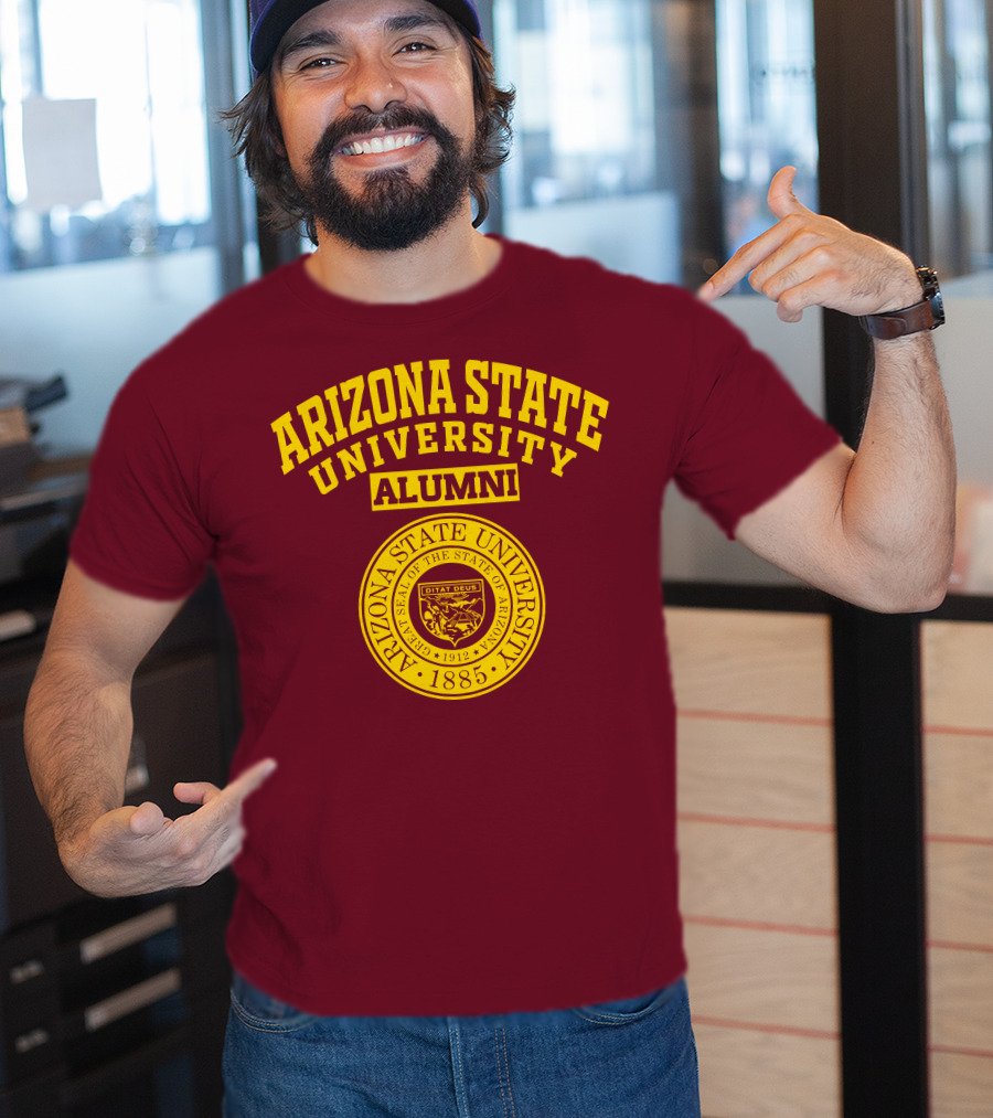Arizona State University Alumni 1885 Great Seal Ditat Deus T-Shirt