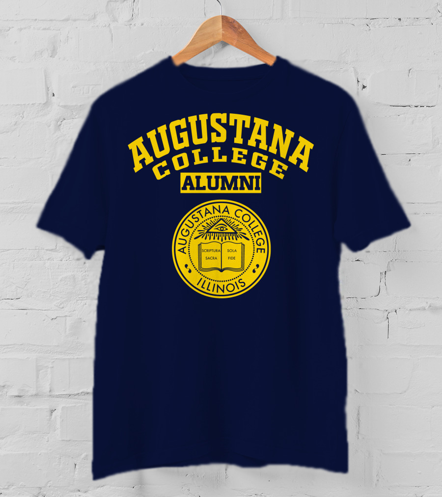 Augustana College Alumni Illinois Seal Scriptura Sacra Sola Fide T-Shirt