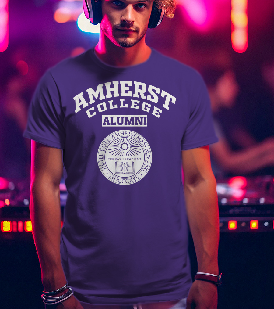 Amherst College Alumni Seal Terras Irradient Sigill Coll MDCCCXXV T-Shirt