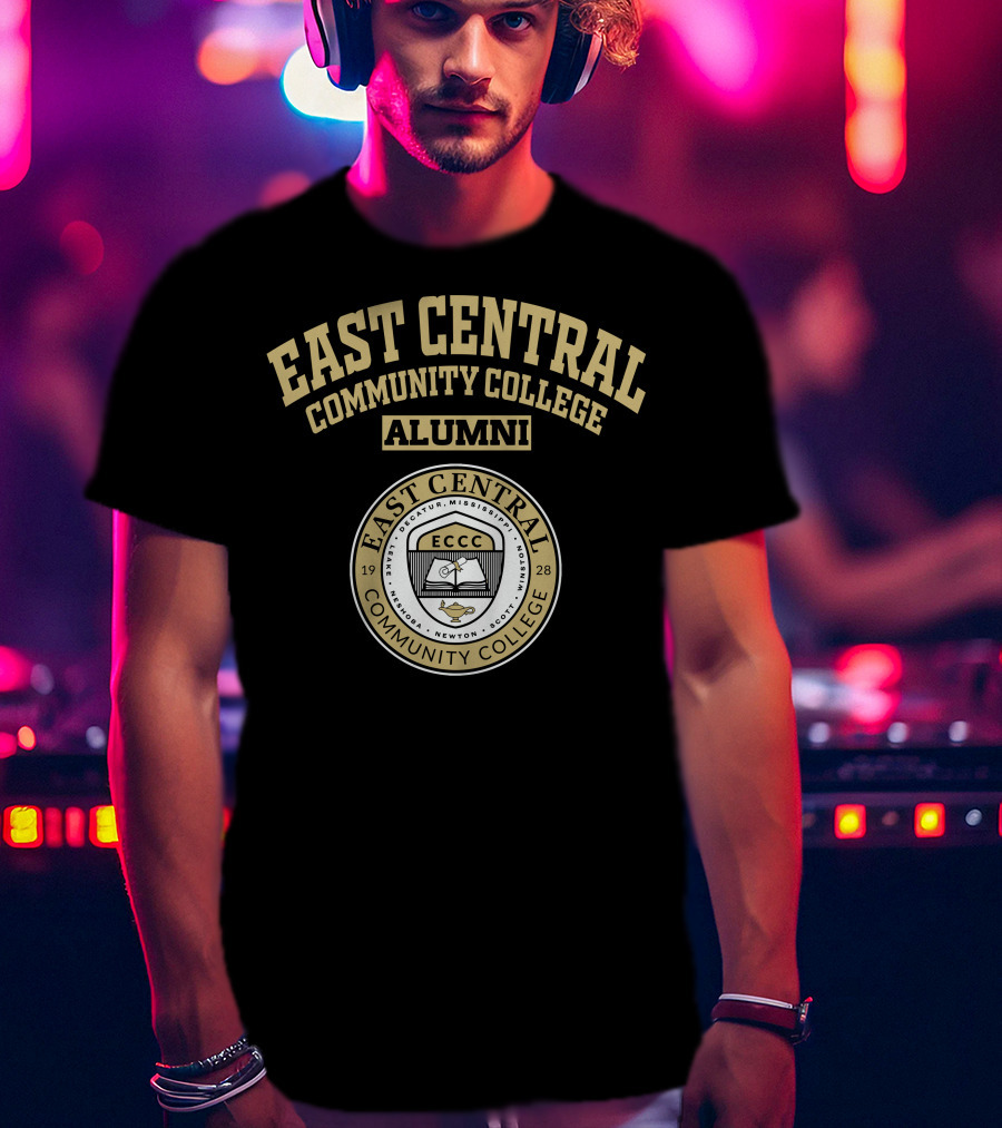 East Central Community College Alumni 1928 Seal ECCC Decatur Mississippi Newton Scott Winston Acknowledgment T-Shirt