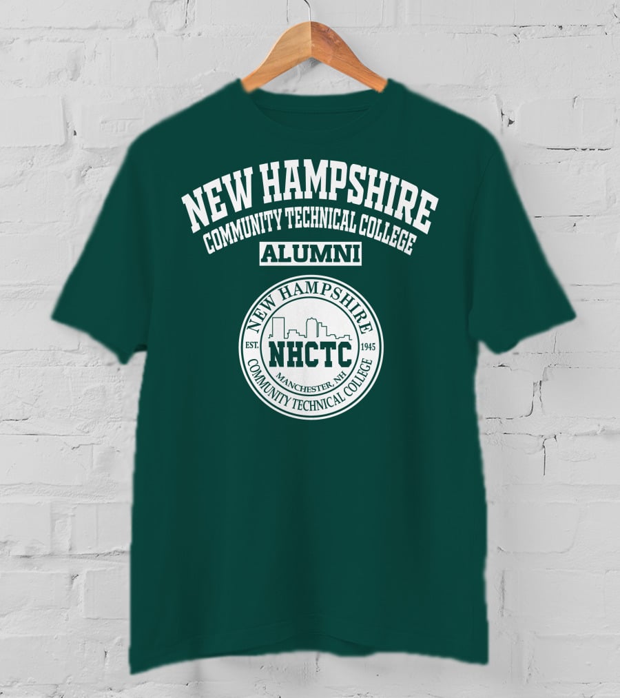 New Hampshire Community Technical College Alumni NHCTC Manchester NH 1945 T-Shirt