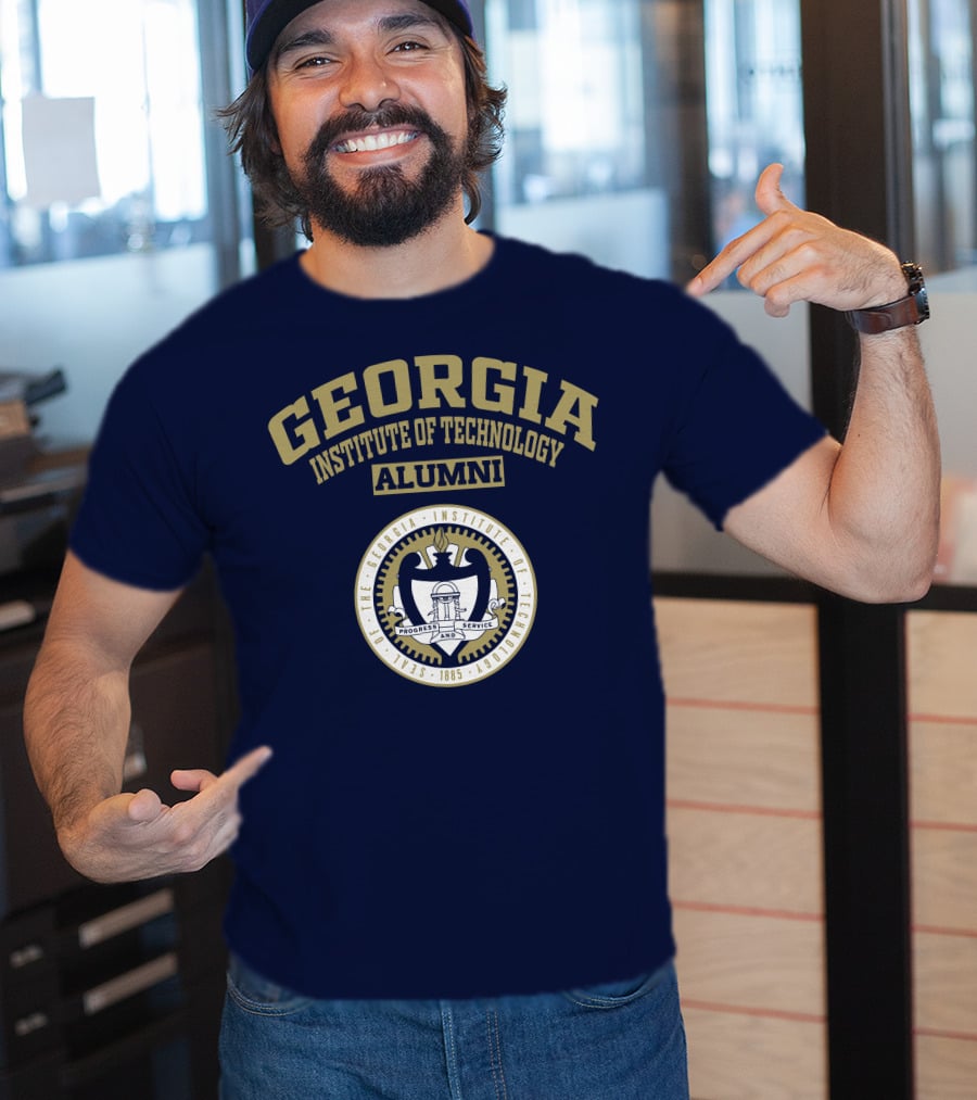 Georgia Institute Of Technology Alumni Seal Progress And Service T-Shirt